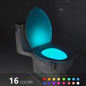 Toilet verlichting - LED verlichting - automatische bewegingssensor - 16 kleuren