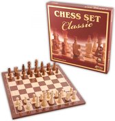 Schaakbord met houten schaakstukken - Schaakspel - Schaakset - Schaken - Chess