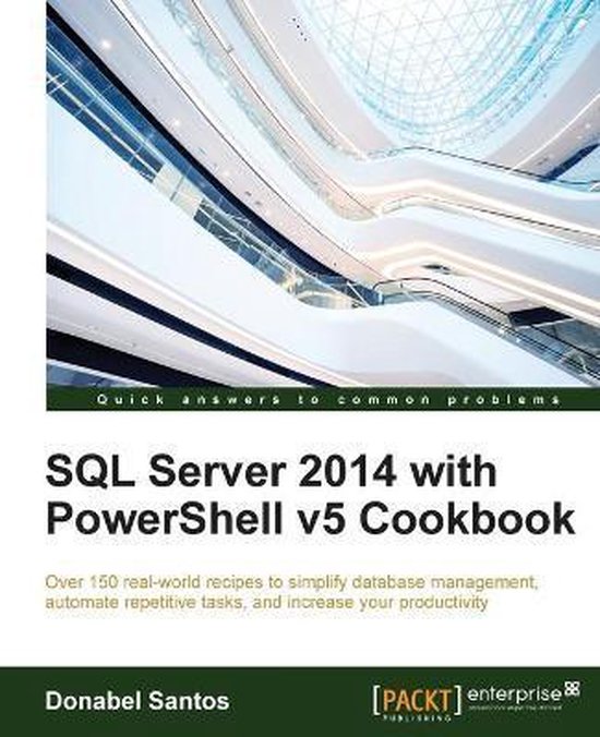 SQL Server 2014 with PowerShell v5 Cookbook - cover