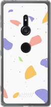 6F hoesje - geschikt voor Sony Xperia XZ2 -  Transparant TPU Case - Terrazzo N°6 #ffffff