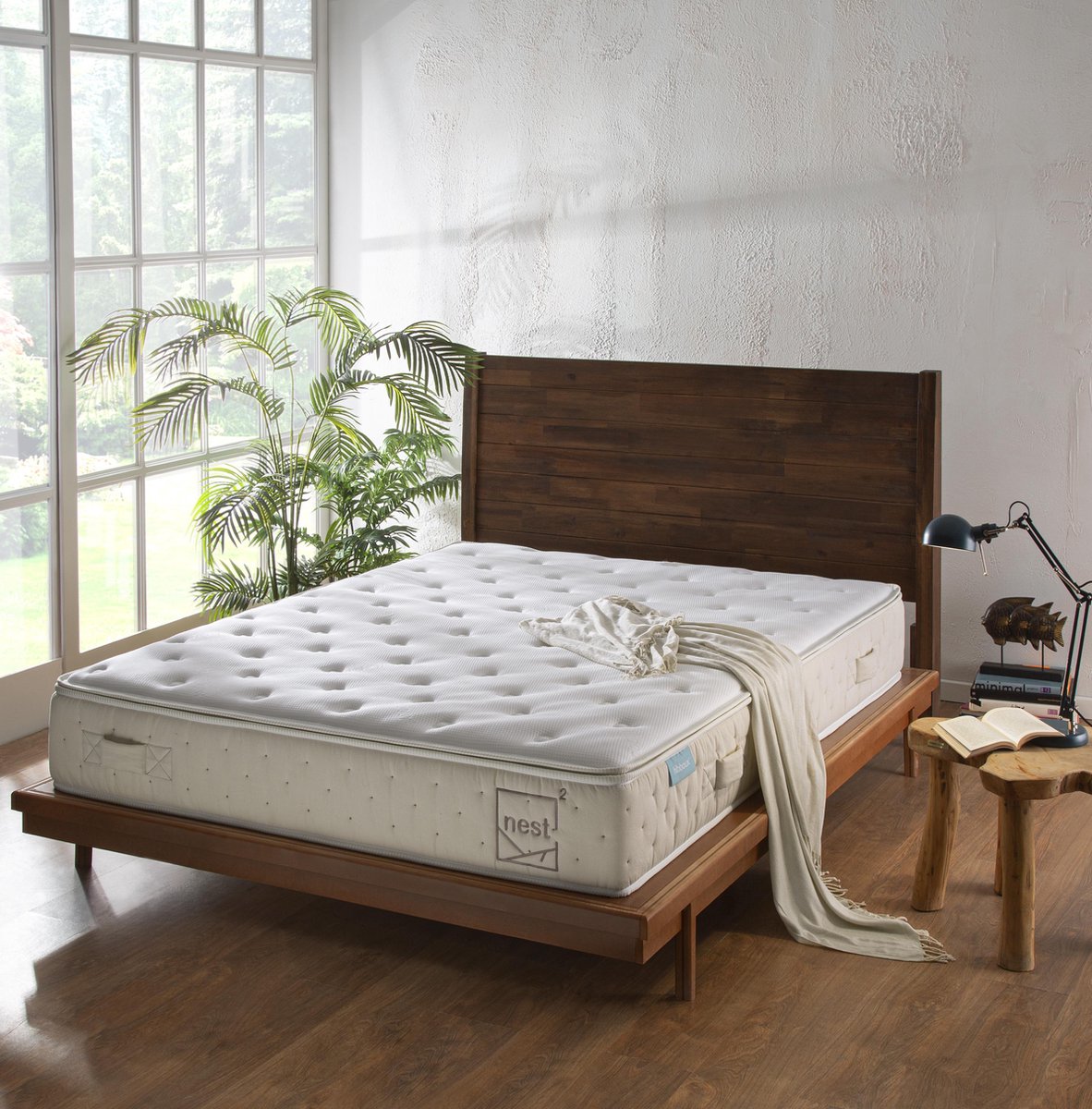 Hibboux matras Nest2 180x200 - met natuurlijk latex