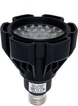 Gloeilamp E27 LED 35W Zwart 220 V Par30 - Koel wit licht - Overig - Zwart - Wit Froid 6000k - 8000k - SILUMEN