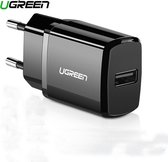 UGREEN - USB Oplader voor Telefoon of Tablet 5V 2.1A - Zwart