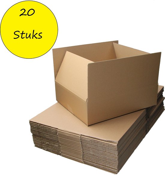 Banzaa Verzenddozen ‒ 40x30x20cm ‒ FSC Gerecycled karton 20 dozen | bol.com