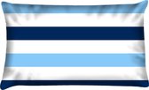 Buitenkussen Blauw Bloed waterafstotend 40x60cm blauw bootkussen admiraal