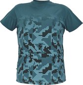 Cerva Neurum t-shirt petrol blue maat 2XL - 2 stuks