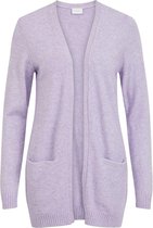 VILA VIRIL OPEN L/S KNIT CARDIGAN NOOS Lavender Dames Vest - Maat M