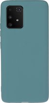 Samsung Galaxy S10 Lite Hoesje - Mobigear - Color Serie - TPU Backcover - Turquoise - Hoesje Geschikt Voor Samsung Galaxy S10 Lite