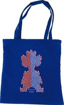 Anha'Lore Designs - Clown - Exclusieve handgemaakte tote bag - Koningsblauw