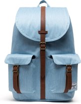 Dawson - Light Denim Crosshatch / Rugzak met Laptopvak - 20,5L Opbergruimte / Beperkte Levenslange Garantie / Jeans