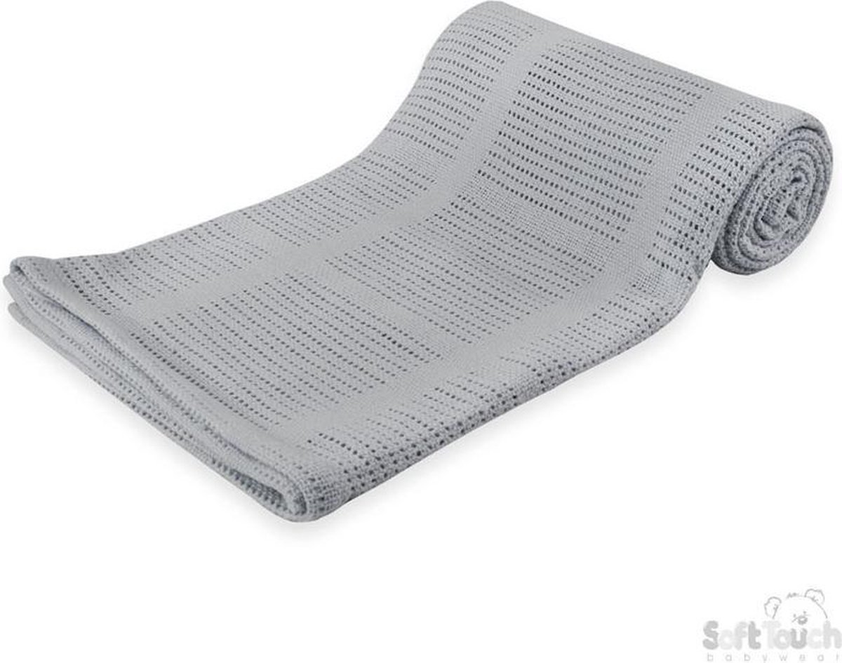 Goedkoopste Soft Touch Hydrofieldoek Cellular 90 X 140 Cm Katoen Grijs