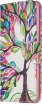 Samsung Galaxy A20s Hoesje - Mobigear - Design Serie - Kunstlederen Bookcase - Tree - Hoesje Geschikt Voor Samsung Galaxy A20s