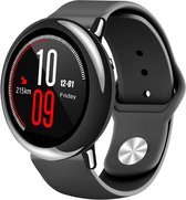 Siliconen Smartwatch bandje - Geschikt voor  Xiaomi Amazfit Pace sport band - zwart - Horlogeband / Polsband / Armband