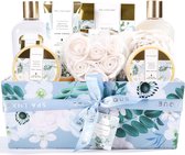 Verjaardag cadeau vrouw - Grote bad cadeaumand verzorging - White Jasmine - Kado vrouwen, moeder, vriendin, zus, oma, mama