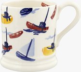 Emma Bridgewater Mug 1/2 Pint Shoreline Scattered Boats