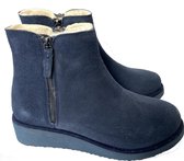 Super Cracks Enkellaarsjes - Navy - blauw - Maat 36 - 41267