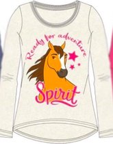 Dreamworks Spirit Riding Free Meisjes T-shirt - Off White - Maat 104 / 4 jaar