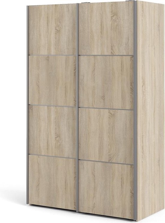 Verfrissend Cater Perth Veto Schuifdeurkast 2 deuren breed 122 cm eiken decor . | bol.com