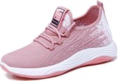Sneakers dames - Schoenen dames - Roze - Comfortabel - Maat 37