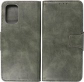 BestCases - OnePlus 9R Case - OnePlus 9R Bookcase Phone Case - OnePlus 9R Card Holder Wallet Case - Simili cuir - Vert foncé