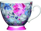 Kitchencraft Mok Bone China 400 Ml Porselein Grijs/roze