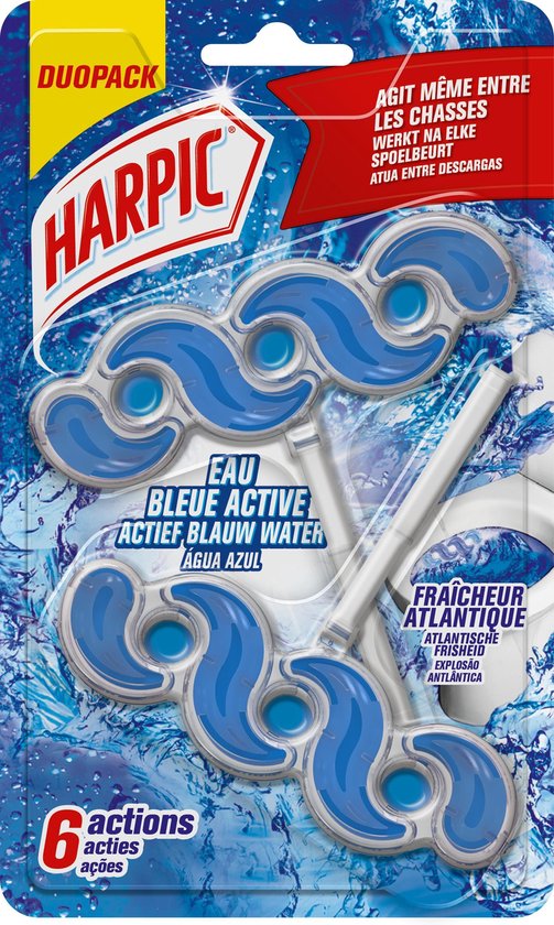 Harpic Active Fresh Toiletblok Blauw Water - Atlantische Frisheid