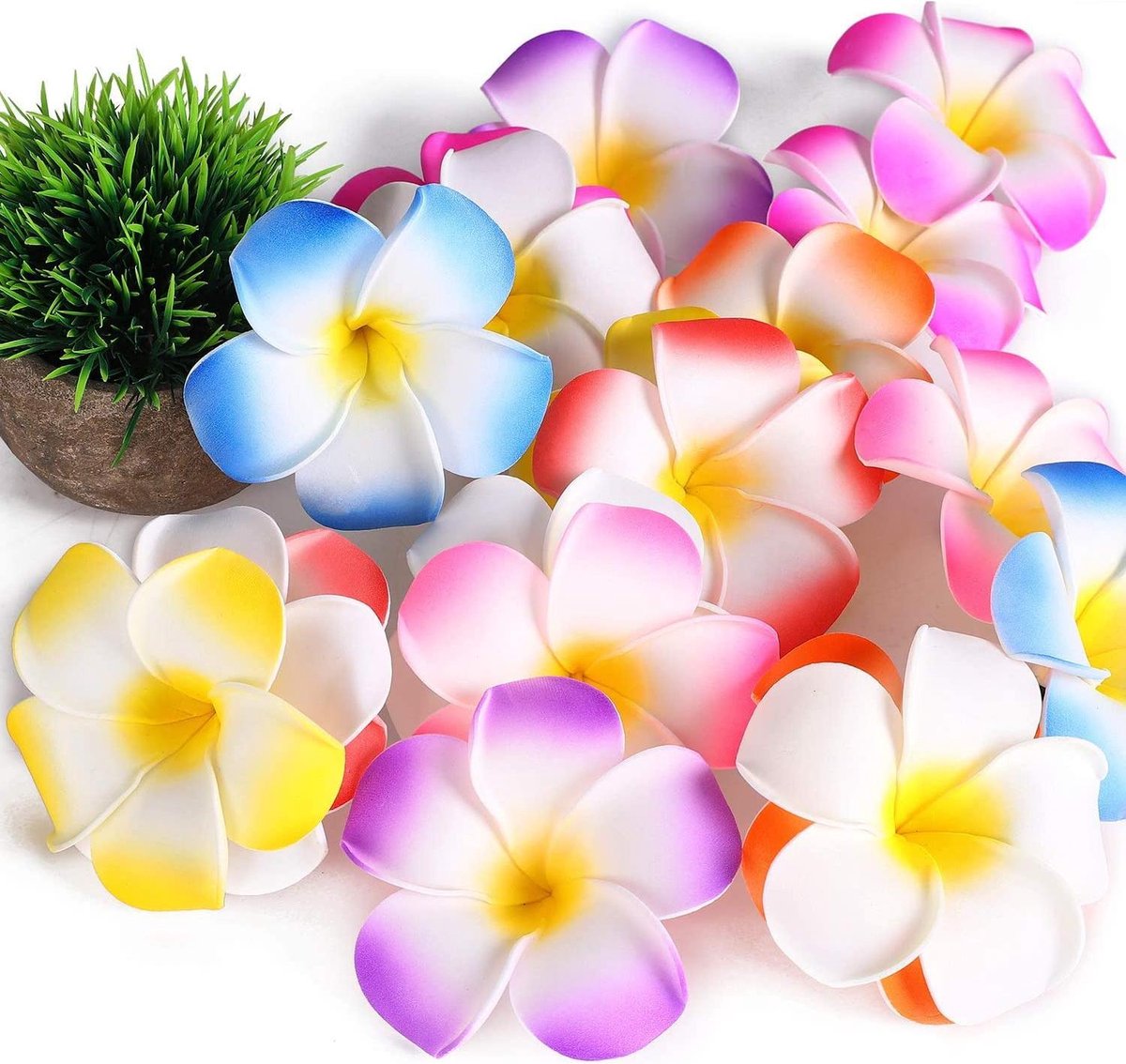 Lyivisk Hawaï Feestpakket – 12 Stuks: 6 Bloemenkettingen + 6 Kleurrijke Zonnebrillen Voor Luau, Strandfeest Of Carnaval