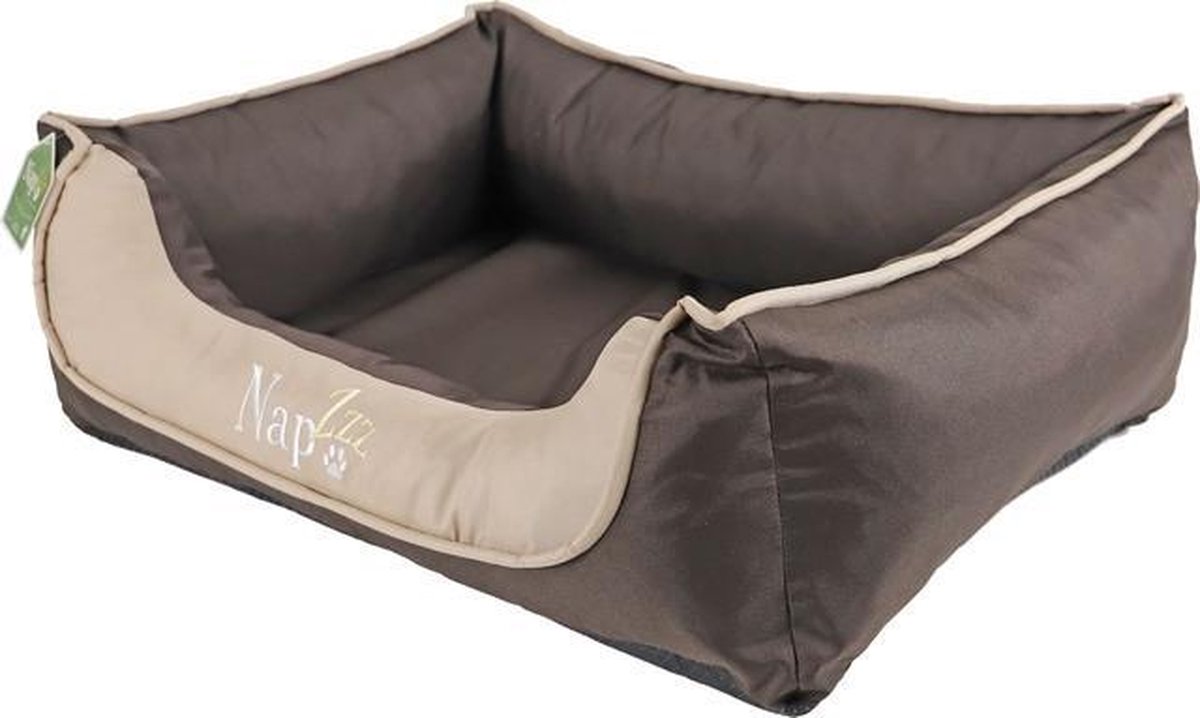 NapZZZ hondenmand waterproof Divan Bruin/Beige 80 x 60 cm