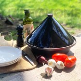 Made4Home® – Tajine | Steengoed/aluminium | 30 cm | Zwart | Geschikt voor alle kookplaten | Inclusief inductie