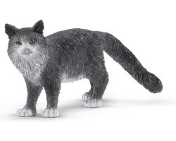 foto van schleich FARM WORLD - Maine Coon kat - Speelfiguur - Kinderspeelgoed voor Jongens en Meisjes - 3 tot 8 jaar