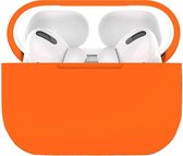 Airpods Pro Hoesje Siliconen Case - Oranje - Airpod hoesje geschikt voor Apple AirPods Pro