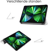 Hoesje Geschikt voor iPad Pro 2021 (11 inch) Hoesje Case Hard Cover Hoes Book Case - Wit
