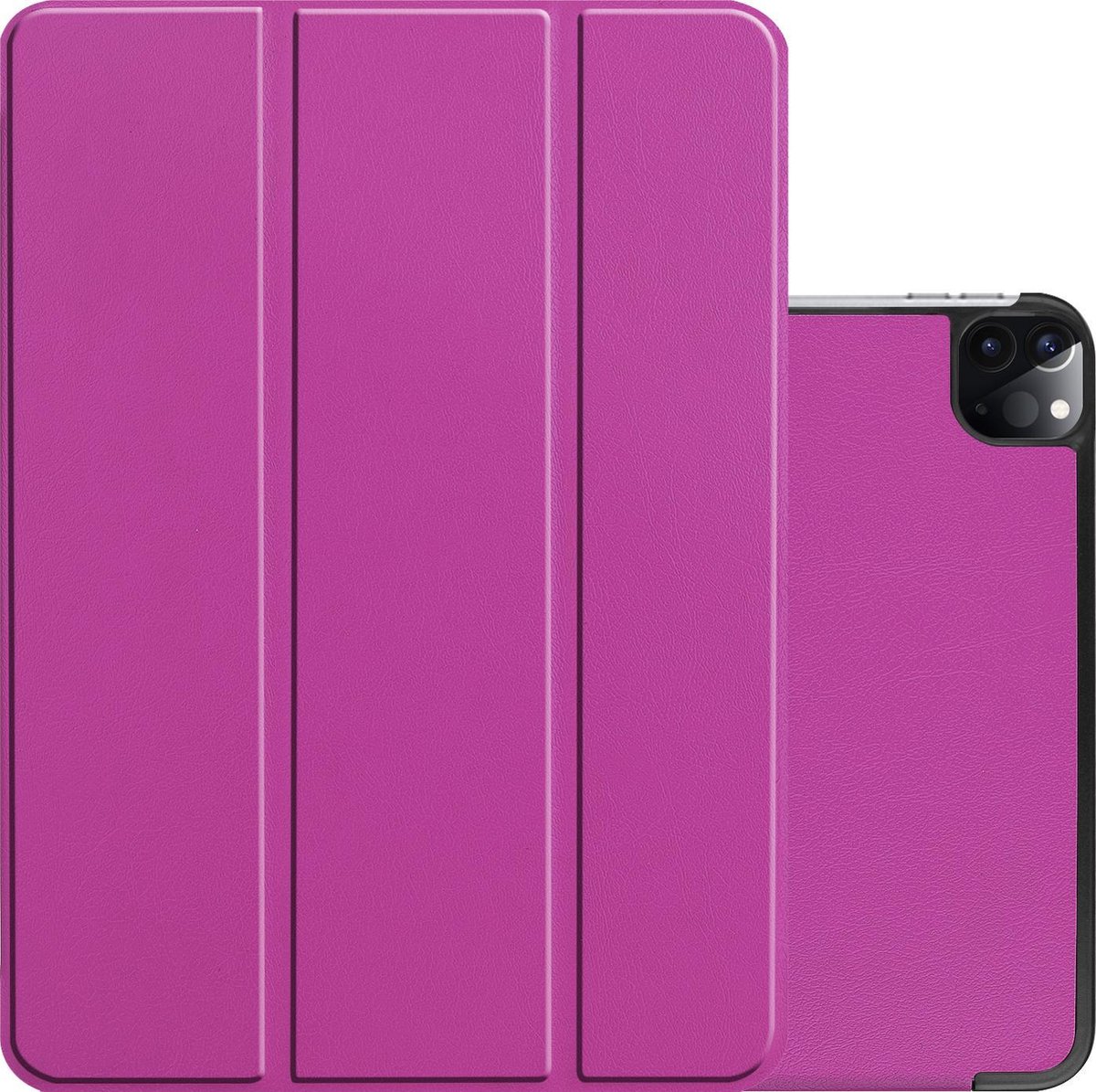 Hoesje Geschikt voor iPad Pro 2021 (11 inch) Hoesje Case Hard Cover Hoes Book Case - Paars