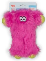 West Paw Rowdies™ Peet - Duurzaam Pluche Hondenspeelgoed - Voor (Middel)Grote Honden - Sterke Knuffel in Roze, Groen en Geel - Ideaal voor Trekspel - Peet Hot Pink