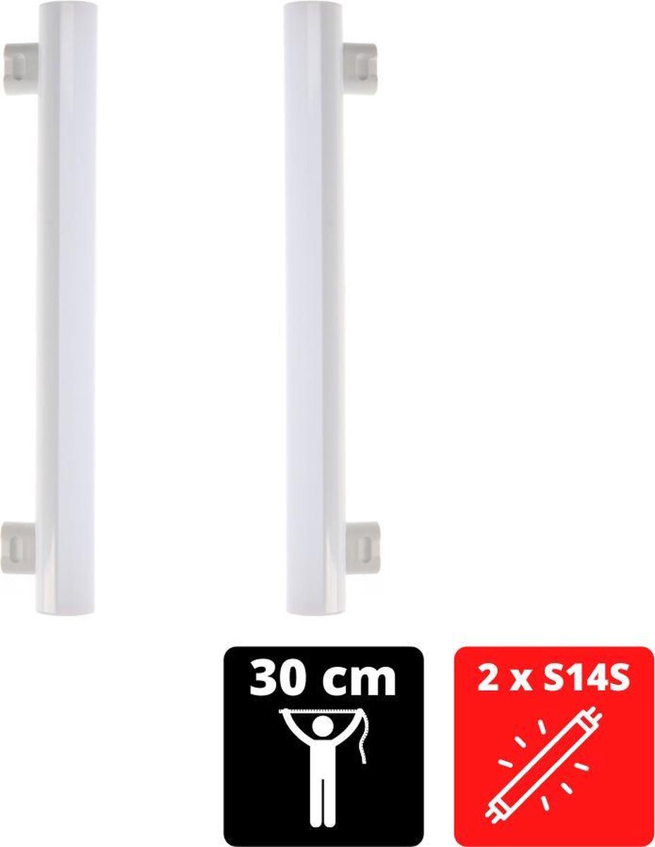 goedkeuren Lol cliënt Proventa LED Philinea Buislamp S14S 30 cm - 5W LED buis vervangt 40W -  Duopack | bol.com