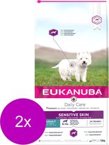 Eukanuba Dog Sensitive Skin Vis - Hondenvoer - 2 x 12 kg