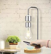 Decoratieve houten tafellamp-Levitating Light-nacht lamp-zwevend lamp-2021 lampen-draadloos oplader