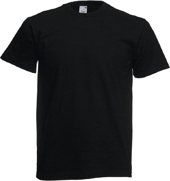 Set van 4 T-shirts zwart maat 4XL