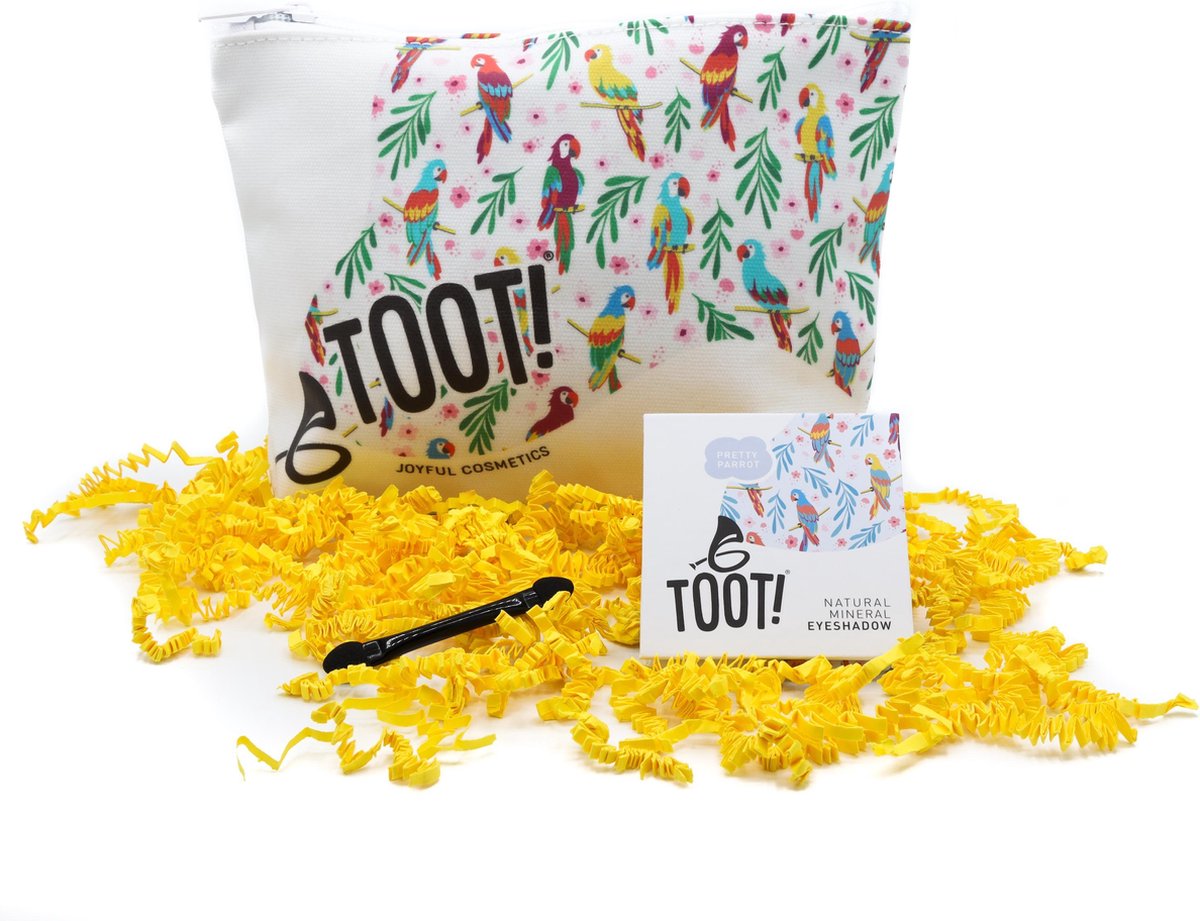 Goedkoopste TOOT! Natuurlijke Kinder Make-up Set - Papegaai - Oogschaduw & Tasje