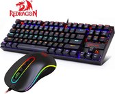 Redragon gaming set| Daksa RGB gaming toetsenbord + Phoenix gaming muis