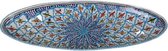 Ovale schaal Turquoise blue fine 50 cm | OS.BC.50 | Dishes & Deco