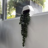 Silumen Kunst Muurplant Met Keramische Steun - 45 cm