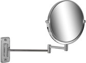 Geesa Mirror Scheerspiegel - 2-armig - 3x vergrotend - ø 200 mm - Chroom