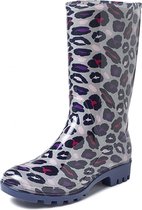 Gevavi Boots - Romy kinder- en dameslaars pvc grijs panter