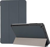 Samsung Galaxy Tab A7 Lite Hoes - Mobigear - Tri-Fold Serie - Kunstlederen Bookcase - Zwart - Hoes Geschikt Voor Samsung Galaxy Tab A7 Lite