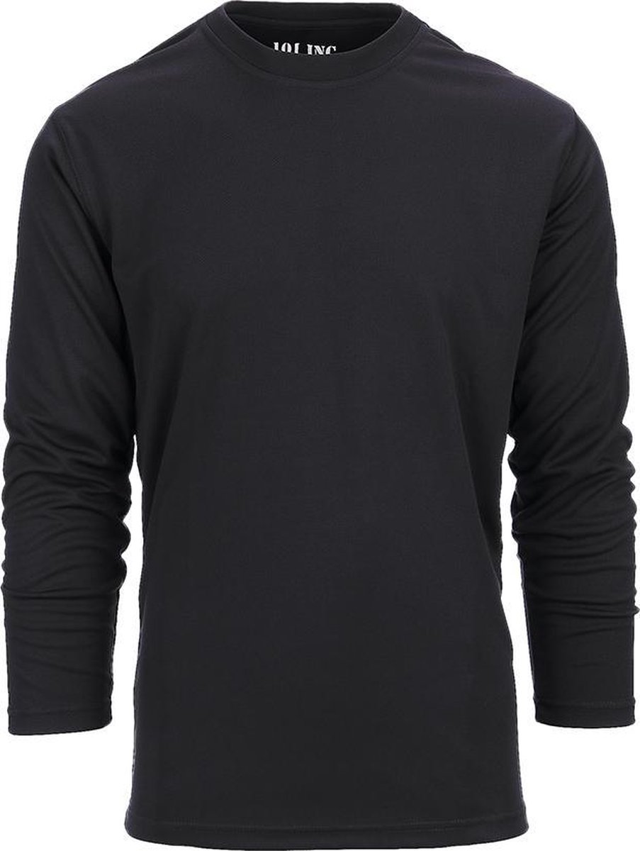 101 INC Tactical t-shirt Quick Dry long sleeve Zwart