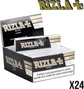 Long Rolling Papers Rizla King Noir Taille Slim + Combipack BOX / 24