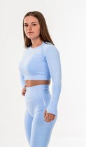 Vital sportoutfit / sportkleding set voor dames / fitnessoutfit legging + sport top (lichtblauw)