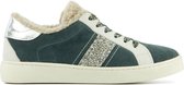 Lina Locchi Sneakers Dames - Lage sneakers / Damesschoenen - Suède - L1103 - Groen - Maat 37