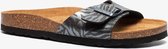 Hush Puppies dames bio slippers zebraprint - Grijs - Maat 41